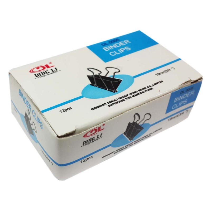 19mm BLACK BINDER CLIP